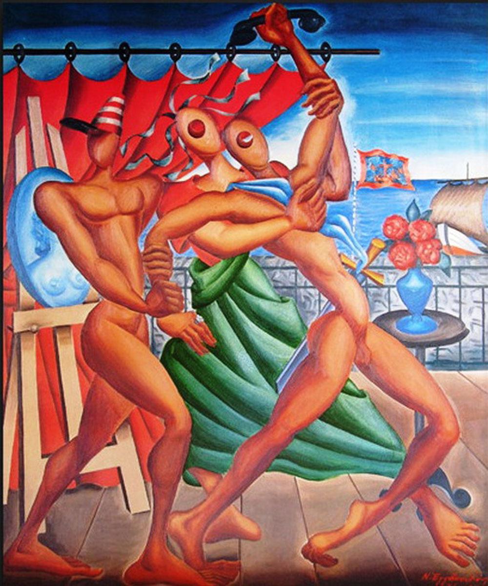 Ο ελευθερωτής-πίνακας Εγγονόπουλου 1940