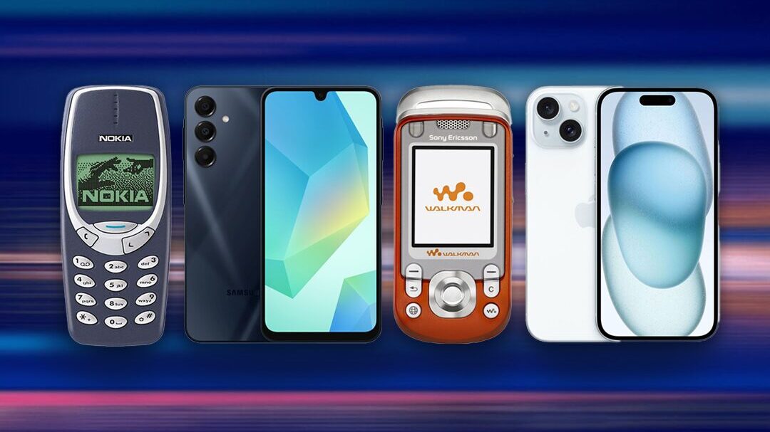 vintage-vs-modern-παλιά-κινητά-τηλέφωνα-vs-smartphones-1395496