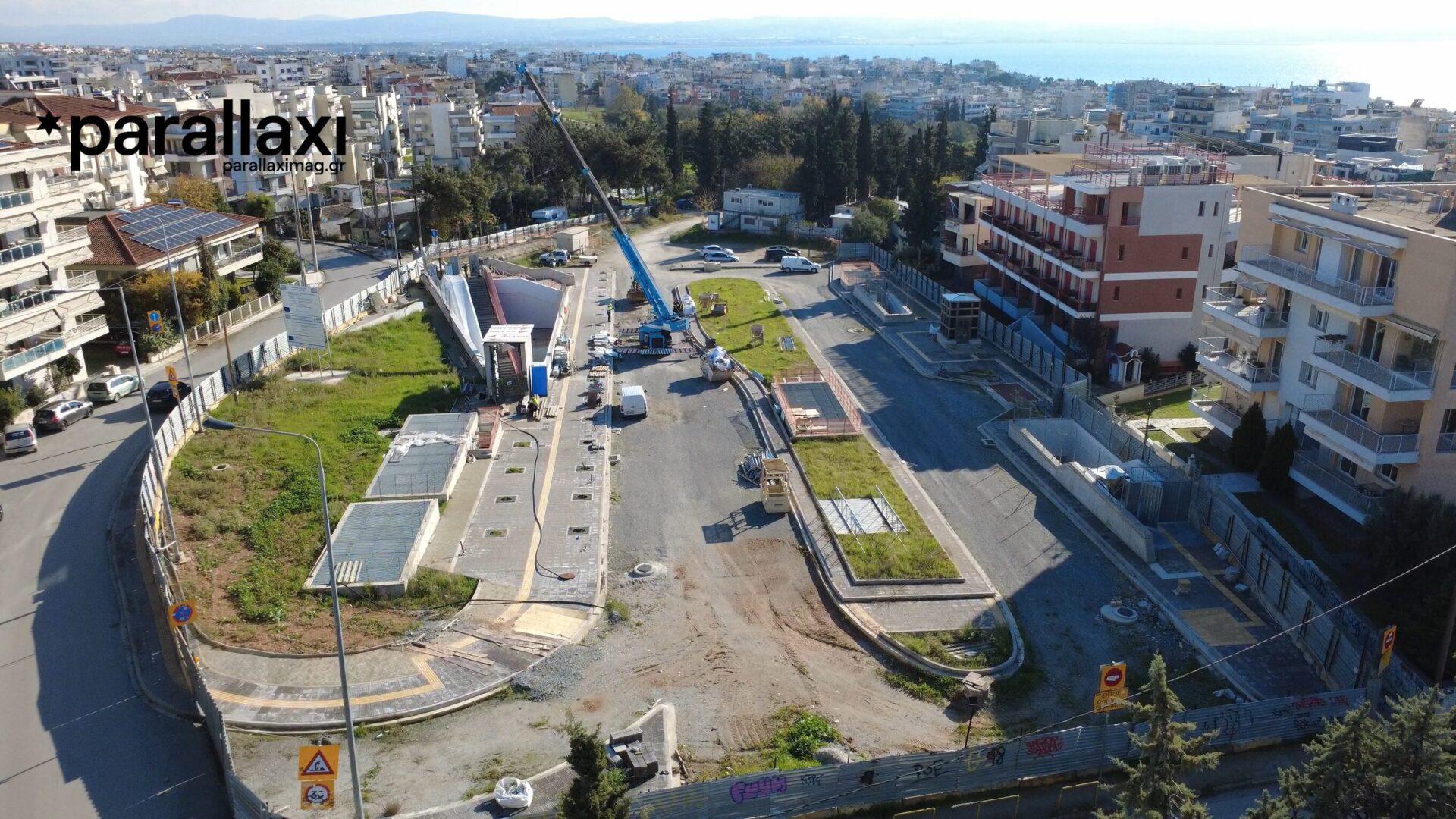 Μετρό Καλαμαριάς drone