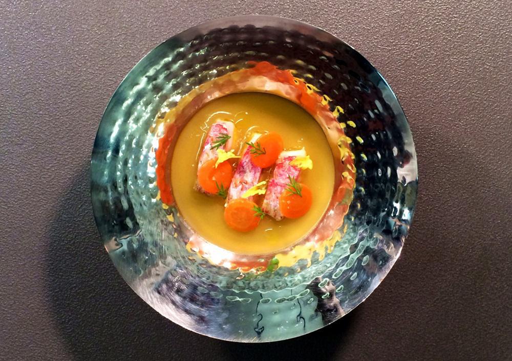 Delicate red mullet jelly