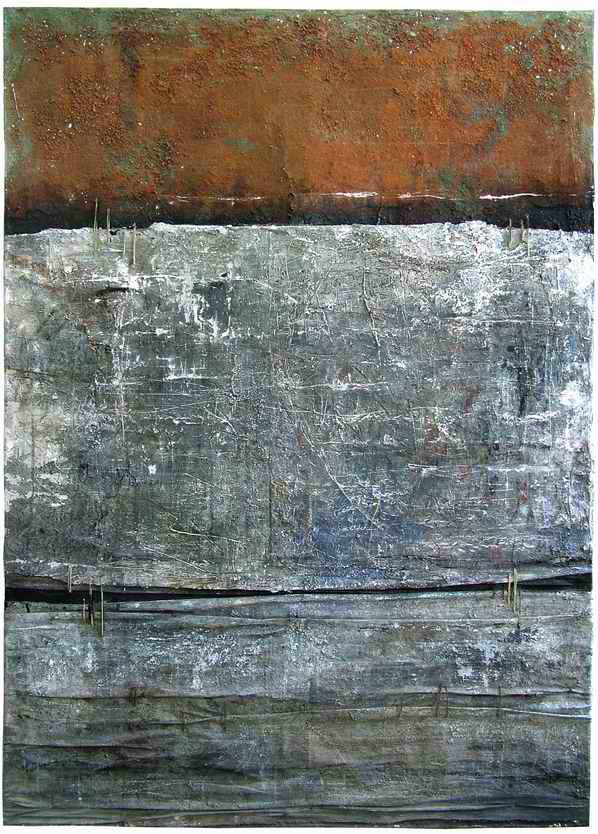 M.Paschalidou_spirals of music, mixed media on canvas 150x105 cm