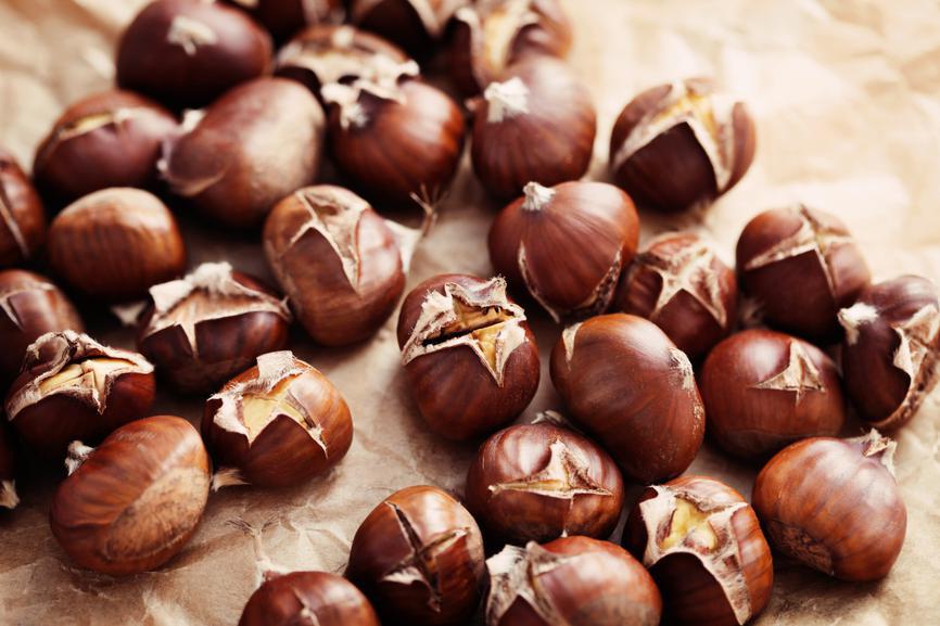 nice edible chestnuts - food and drink