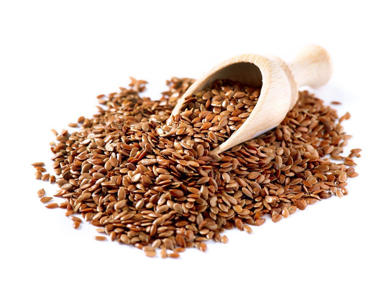 Flax seeds, Linseed, Lin seeds close-up