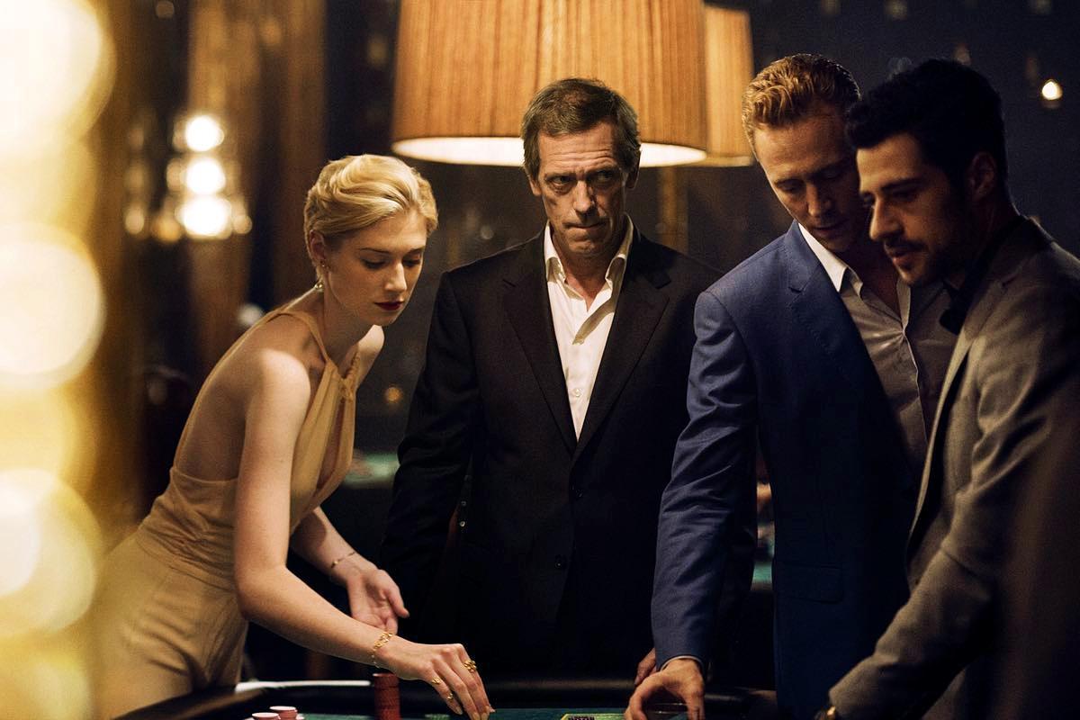 Tom Hiddleston as Jonathan Pine; Hugh Laurie as Richard Onslow Roper; Elizabeth Debick as Jed Marshall - The Night Manager _ Season 1, Episode 6 - Photo Credit: Des Willie /The Ink Factory/AMC